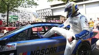 Garage 56 Jimmie Johnson and the Camaro ZL1 Car Parade to the 24 Hours of Le Mans