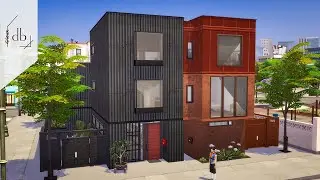 Modern Townhouses | The Sims 4 Speed Build
