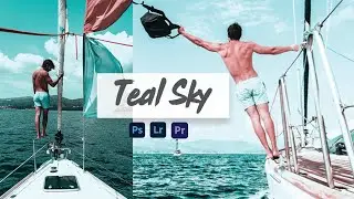 Teal Sky Color preset in Adobe Photoshop 