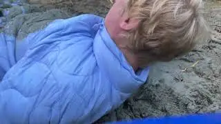 Morning skisuit mudbath