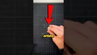 He draws with a COIN! 😮