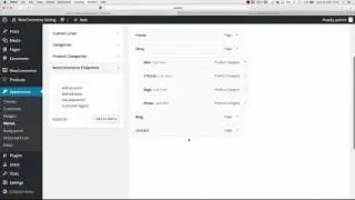 Part 12: Wordpress & WooCommerce Adding menu options