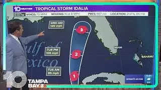Tracking the Tropics: Idalia nears hurricane strength (5 p.m. Monday)