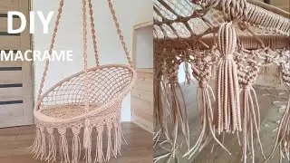 MACRAME | swing  | HAMMOCK | Подвесное кресло - гамак своими руками | Макраме Качели| macrame jhula
