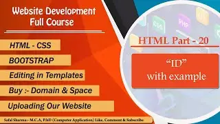 HTML "ID" with example || HTML Part - 20 || HTML tutorials for beginners