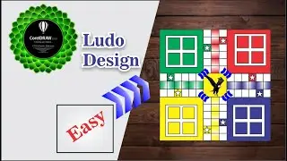 How to make Ludo design in coral draw #logo2023 #designlogo #graphicsdesign #ludogame
