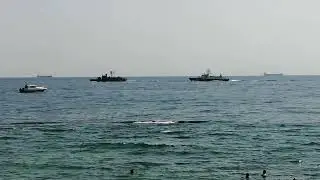Прохождение кораблей в Одессе 24.08.2021