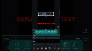 NEON Text Animation in VN | VN Video Editor  