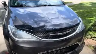How to attach a stone guard, bug deflector to your car hood
