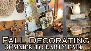 EARLY FALL DECORATE WITH ME/SIMPLE FALL DECORATING IDEAS/TRANSITION YOUR HOME FROM SUMMER TO FALL