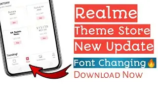 Realme theme store font Changing update | September 2019
