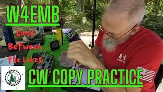 CW POTA at Land Between the Lakes. CW Copy Practice with subtitles. Follow Along!
