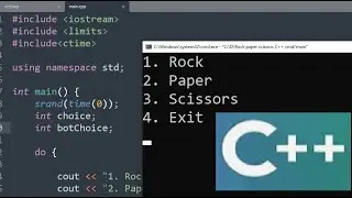 Rock paper scissors C++  CMD | simple funny project