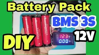 DIY Battery Pack 12V BMS 3S Baterai 18650 Tanpa Solder Baterai & Spot Welder