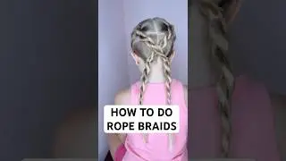 HOW TO DO ROPE BRAIDS ❤️ Audrey and Victoria #hairstyle #hairtutorial