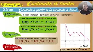 Continuité à gauche ,continuité à droite d'une fonction avec des exemples