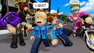 B3LLA’S FIRST DAY AS A COP WORST COP EVER 👮🏻‍♀️ Roblox Brookhaven 🏡 RP - Funny Moments