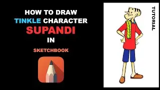 How to draw Suppandi I Easy drawing | popular cartoon character | Tinkle | #sketchbook