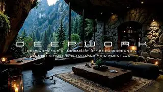 Deep work music - Minimalist office background & Forest atmosphere for calm mind work flow
