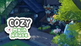 [ Genshin Impact ] Cozy Main House (Outdoor Build) | Serenitea Pot Design