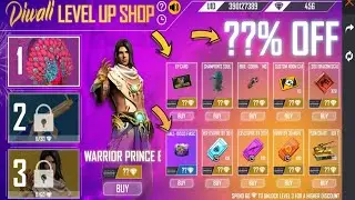 New Diwali Level Up Shop Event Free Fire | Warrior Prince Bundle Event Freefire | Freefire New Event