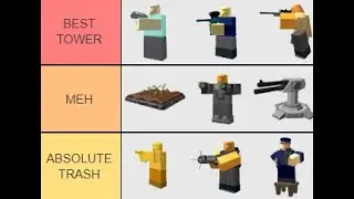 These Are The BEST Tower In Tower Defense Simulator!!! (TDS Tier List)