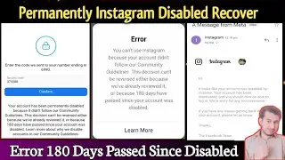 Your Account Has Been Permanently Disabled Instagram | Recover Disabled Instagram Account 2024