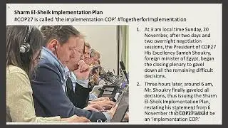 COP27 Summary and the History of United Nations Negotiations | Lee | Stanford Energy Seminar