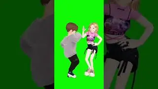 dance cartoon//green screen//VFX no copyright//video!