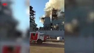 Пожар на борту корабля ТОФ Маршал Шапошников во Владивостоке