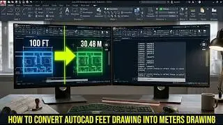 How to Convert AutoCAD Feet Drawing Into Meter Drawing