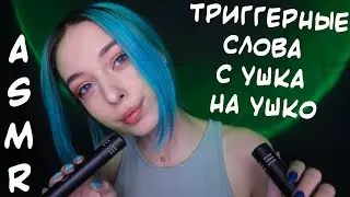 АСМР ТРИГГЕРНЫЕ СЛОВА С УШКА НА УШКО 👂 | БЛИЗКИЙ ШЕПОТ |ASMR TRIGGERS WORDS 😵