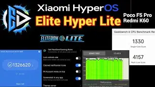 Elite Rom Lite V1.0.23.12.4 For Poco F5 Pro Redmi K60 Most Stable Hyperos For Mondrain