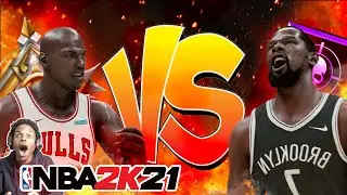 NBA 2K21 NEXT GEN KEVIN DURANT vs MICHAEL JORDAN!!