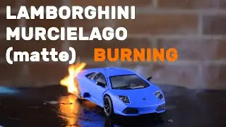 Lamborghini Murcielago  (matte) on Fire
