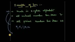 Introduction to Set || Examples || Mathematics || Class 11