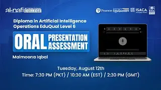 🔴LIVE - Al Nafi EduQual Diploma Oral Presentation Assessment | Maimoona Iqbal