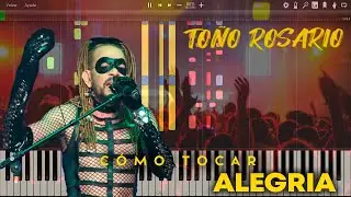 Toño Rosario - Alegría - Tutorial de fácil a AVANZADO!  Piano + Metales + Bajo [RE-SUBIDO]