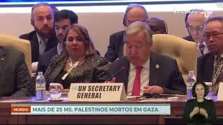 Guerra entre Israel e Hamas já deixou 25 mil mortos na Faixa de Gaza; maioria das vítimas são civis