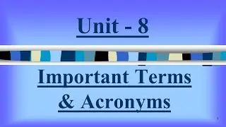 Computer Fundamental | Chapter - 8