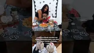 Festinha de aniversário de 11 anos da cachorra Nicole #cachorra #aniversário  #nicole