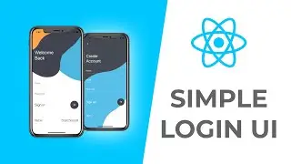 Simple Login UI - Using React Native - Speed Code Video #1