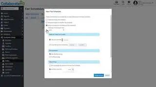 How To Add Fee Schedules