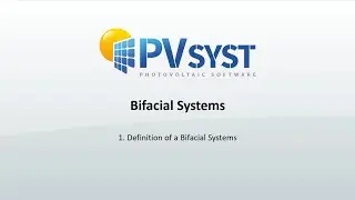 PVsyst 7 - BTS001 - Definition of a Bifacial System