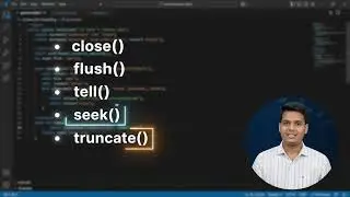 🐍 PYTHON FILE HANDLING | FILE OPERATIONS | PRACTICAL PYTHON TUTORIAL
