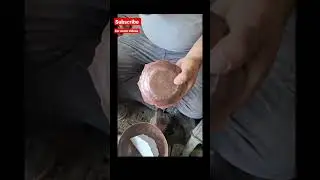 making a special copper bowl 