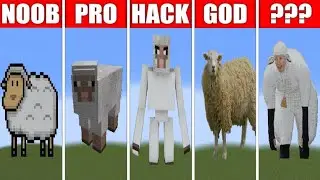 Pixel Art (NOOB vs PRO vs HACKER vs GOD)  Sheep in Minecraft