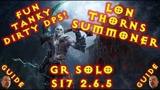 Diablo 3 S17 Necromancer LoN Thorns Summoner GR Solo 2.6.5