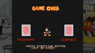 World of Illusion Starring Mickey Mouse and Donald Duck - Game over (Sega Genesis)