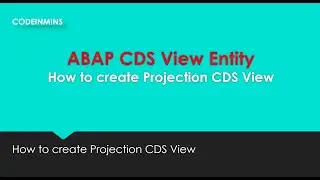 ABAP CDS Projection View what is Projection View